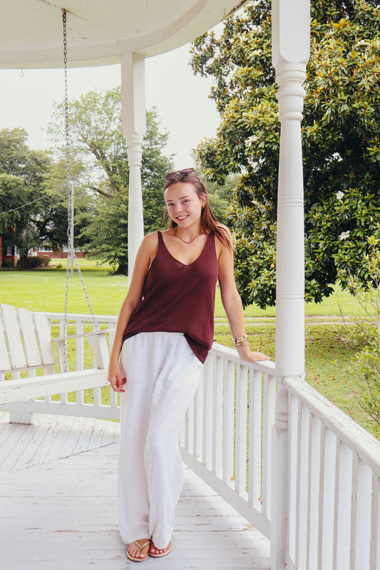 V-neck Knitwear Tank