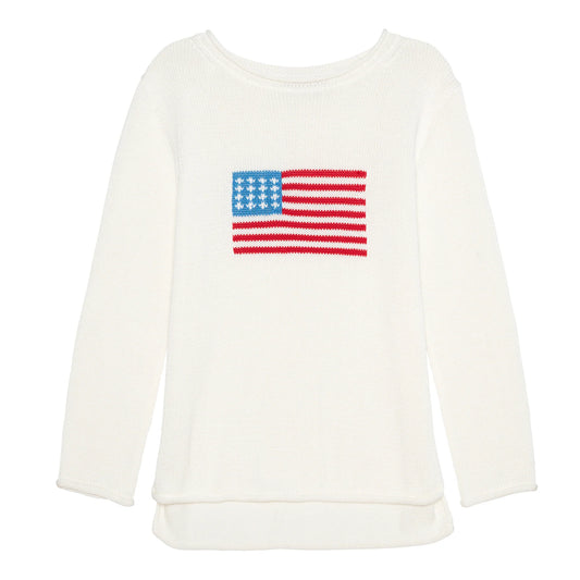 SUMMER MID-WEIGHT SWEATER - AMERICAN FLAG
