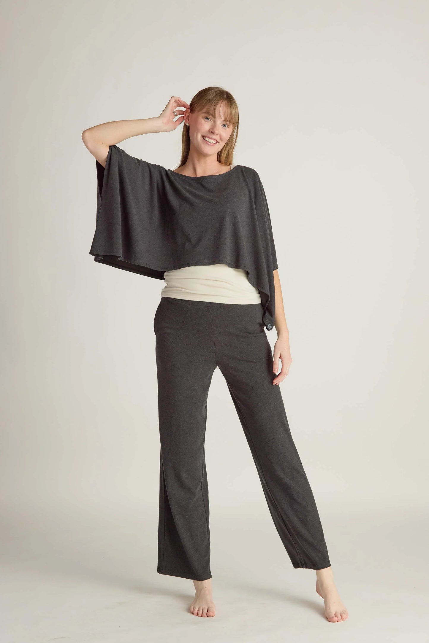 Charcoal Soft Shrug Shirt