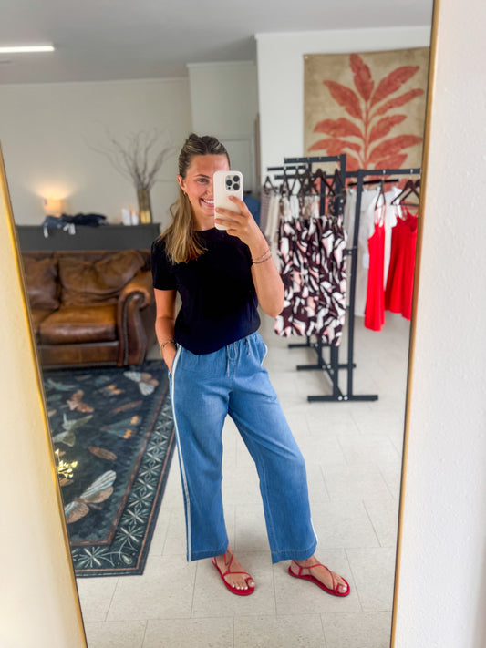 Sideline Denim Track Pant