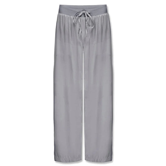 Jolie Satin Capri- Dark Silver